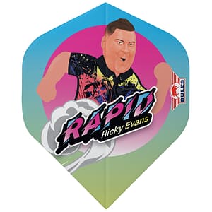 Bull's Player 100 Ricky Evans Cartoon No.2