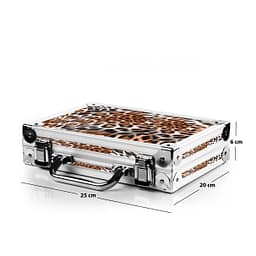 PAK - Dartkoffer Luxus - Alu LEOPARD
