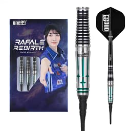 One80 Saori V3 Signature Dart Softtip 21g,Black Emerald