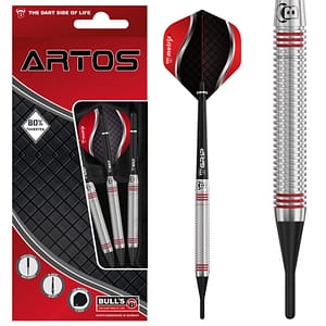 BULL'S Artos AR3 Softdart, Red 80% Tungsten | 18 Gr.