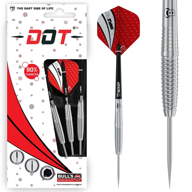 BULL'S Dot D1 90% Tungsten Steel Dart
