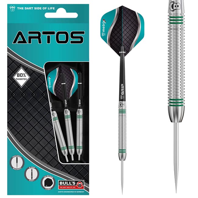 13704_p1 BULL'S Artos AR1 Steeldart, Mint 80% Tungsten