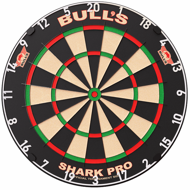 Bull's Shark Pro Dartboard - Front_ergebnis Bull's Shark Pro Dartboard