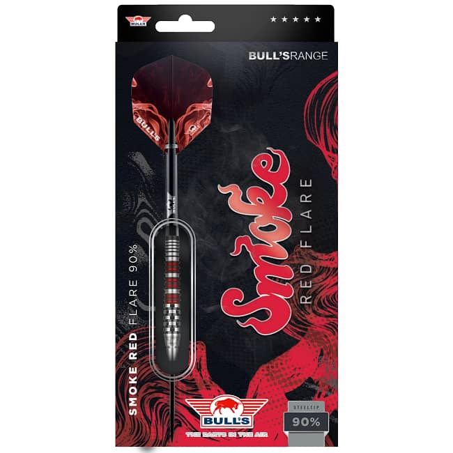 Bulls Steeltip Smoke Red 90 Flare Package_ergebnis