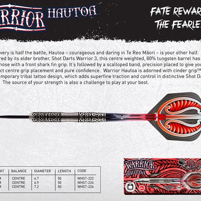 Shot Steeltip Warrior Hautoa 80 Poster