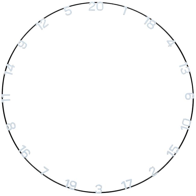 UN-07999 Eclipse Ultra dartboard numbers