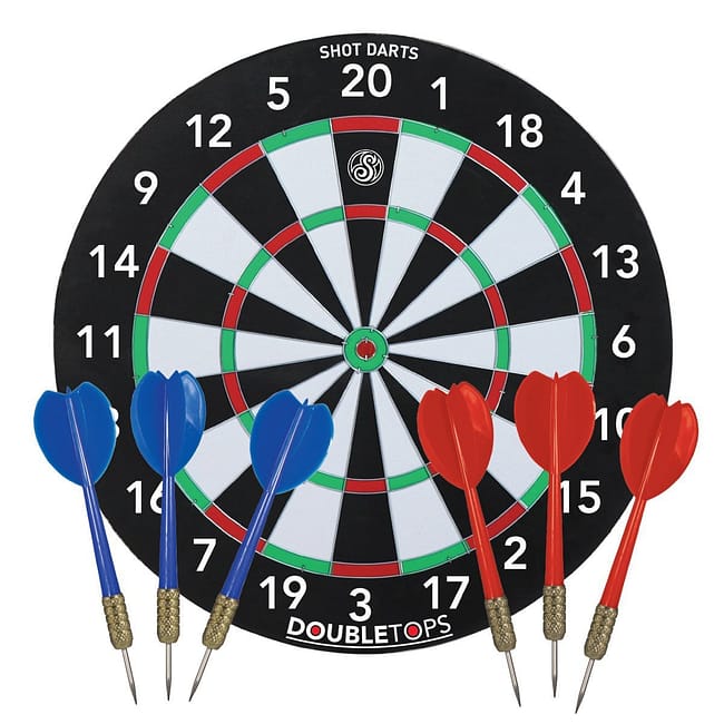 shot-double-tops-dartboard-game Shot Double Tops Dartboard Game